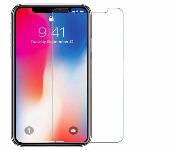 Pour iPhone XS MAX XS XR 7 8 plus protecteur d'écran clair régulier verre de protection sur iPhone 8 6 6S plus verre trempé 9959817