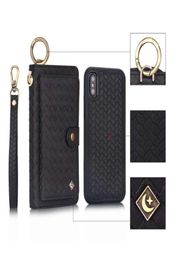 Voor iPhone XS Wallet Case iPhone X Wallet Case Zipper Purse Detachable Magnetic 14 Card Slots Money Pocket Clutch Leather Case FO4038605