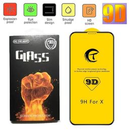 Voor iPhone XS XR XS MAX 7 8 PLUS SCHERM 9D Premium Gehard Glass Film Anti-Creature Screen Protector Hoge kwaliteit voor iPhone XS 6 6S 6 PLUS