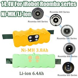 Para Irobot Roomba 500 6400mAh 14.4V 3800mAh Battery Roomba 600 700 800 Aspirador de series para Irobot Roomba 650 770 780 580