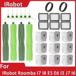 Voor iRobot Roomba I7 Accessoires I7+ E5 E6 Robot Vacuümreiniger Hoofdzijde Borstel HEPA Filter Dust Bag Dag Vervangbare reserveonderdelen