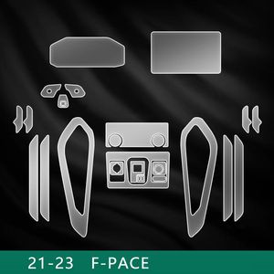 Pour Jaguar F-Pace FPACE 2021-2023 TPU Transparent Protect Film Interior Sticker Center Console Gear Navigator Door Car Accessory