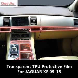 Pour Jaguar XF 09-15 Car Console Interior Center Transparent TPU Film de protection Film Anti-Scratch Replay Film Accessories Refit