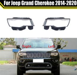 Voor Jeep Grand Cherokee 2014 ~ 2020 Auto transparante lampenkap Lens Lampcover Koplamp Afdekking Glas Lamp Shell Masker Koplamp schaal