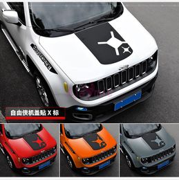 Film autocollant couleur Fiber de carbone pour Jeep Renegade 2015 2016 2017 2018, accessoires de style de voiture