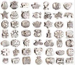 Voor sieraden maken grote gat losse spacer kralen Charms Diy Craft hele goedkope sieraden die voorraden maken voor armband Charms1288462