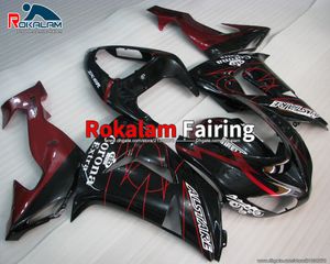 Voor Kawasaki Aftermarket Ninja ZX10R ZX 10R Carrosserie Hull Farlings 2006 2007 Fairing Kit (spuitgieten)