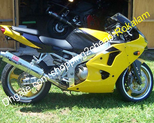 Pour Kawasaki Carénage NINJA ZX6R ZX-6R ZX 6R 98 99 1998 1999 Moto Jaune Carrosserie Aftermarket Kit Pièces