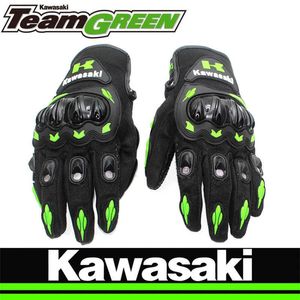 Para KAWASAKI NINJA 300 250 400 650 ZX6R ZX10R H2 H2R Guante de motocicleta Ciclismo Guantes de carreras Invierno Cálido Moto Protectora H1022