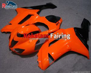 Orange Backings voor Kawasaki Ninja Aftermarket Fairing Carrosserie ZX6R ZX 6R 2007 2008 ZX-6R 07 08 Motobike Fairing (spuitgieten)