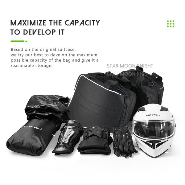 Para Kawasaki Versys 1000 650 Ninja 1000 H2 SX para KQR 28L Motocicleta Hard Saddlebag Finer Bolsas Bolsas Intervasores Bolsas de equipaje