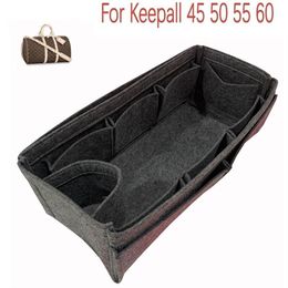 Pour Keepall 45 50 55 60Bag Insert Organizer Purse Insert Organizer Bag Shaper Bag Liner- Premium Felt Handmade 20 couleurs 210402258C