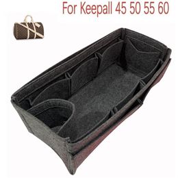 Para Keepall 45 50 55 60Bag Insert Organizer Monedero Insertar Organizador Bolsa Shaper Bag Liner- Fieltro premium hecho a mano 20 colores 210402308k