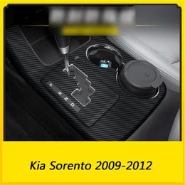 Para Kia Sorento 2009-2012, pegatinas autoadhesivas para coche, pegatinas y calcomanías de vinilo de fibra de carbono para coche, accesorios de estilo de coche