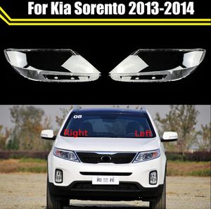 Pour Kia Sorento 2013 2014 voiture remplacement Transparent abat-jour abat-jour avant phare couverture verre lentille coquille lumière casquettes