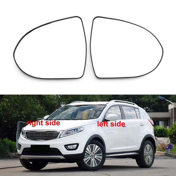 Para Kia Sportage R 2011-2017, accesorios para coche, espejos laterales, lentes reflectantes, lentes de espejo retrovisor, vidrio sin calefacción