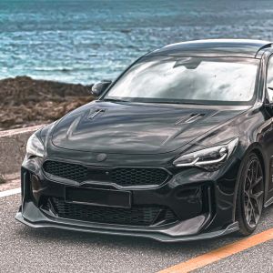 Pour Kia Stinger GT 2018-2023 3pcs voiture avant pour lèvre pare-chocs séparateur diffuseur kit de carrosserie Spoiler tuning gard