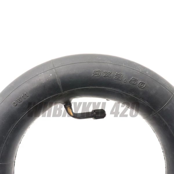 Pour Kugoo G-booster électrique Scooter Inner Tube Inner ACCESSOIRES 9x2.50 Camera 9 * 2,50 85/65-6.5 Valve droite 0 degrés