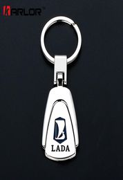 Pour lada Metal Key Chain Keychain Auto Key Ring Accessoires Style de voiture pour Lada Granta Niva Priaa Kalina 2 Largus Vesta Xray8588524