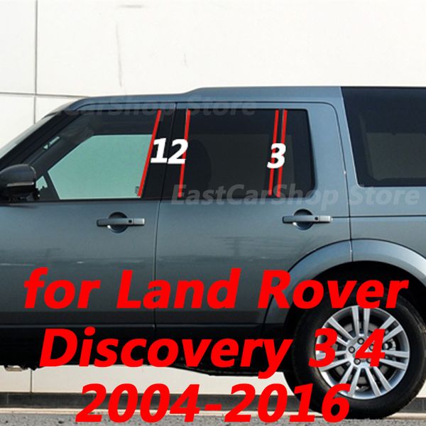 Pour Land Rover Discovery 3 4 L319 LR3 LR4 Car Glossy Black Door Central Window Middle Column Strip B C C Pillar 2005-2016