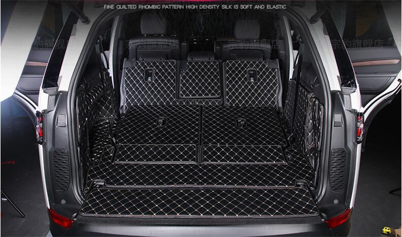 Para Land Rover Discovery 5 LR5 5 7 Seat 2017 2018 2019 2020 Treno traseiro completo Tapa de carga de tapete de tapete de tapete de peitoral