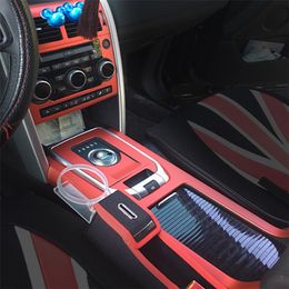 Para Land Rover Discovery Sport Interior Panel de Control Central manija de puerta pegatinas de fibra de carbono calcomanías estilo de coche vinilo cortado 2267