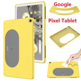 Étui en silicone liquide pour tablette Google Pixel, housse de Protection en Silicone souple et épais de 10.95 pouces