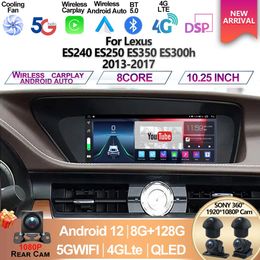 Pour Lexus ES240 ES250 ES350 ES300h 2013-2017 ES 128GB Stéréo Android 12 Autoradio GPS Multimédia Lecteur Vidéo CarPlay Autoradio