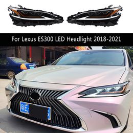 Pour Lexus ES300 ES200 ES250 Ensemble de phares LED 18-21 Feux de jour Clignotants Lampe avant Faisceau de route Objectif de projecteur Angel Eye