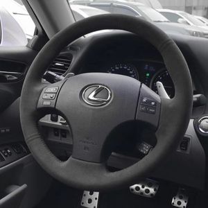 Voor Lexus IS ES LS NX RX300 DIY custom suède handgenaaide speciale auto-interieur stuurwiel cover280f