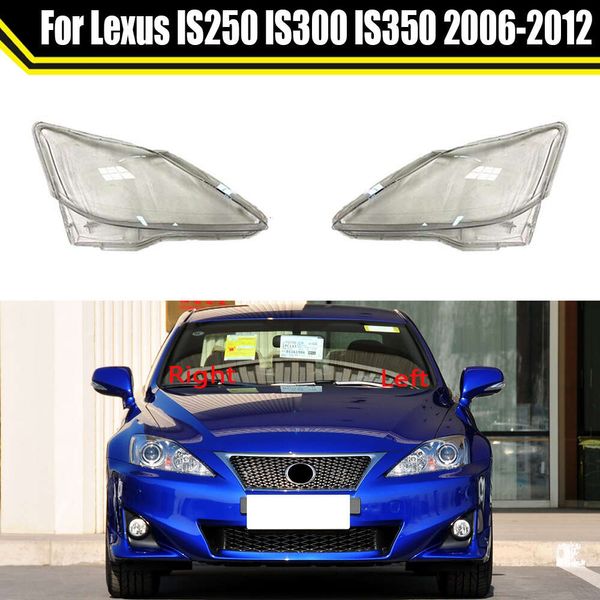 Para Lexus IS250 IS300 IS350 2006-2012 versión modificada carcasa de faro delantero pantalla de lámpara tapas de cristal cubierta de faro