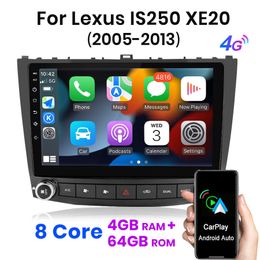 Para Lexus IS250 XE20 2005-2013 CarPlay Android Auto Radio Estéreo GPS