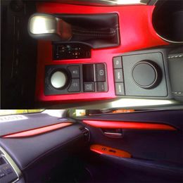 Para Lexus NX200 NX300 2014-2017 pegatinas autoadhesivas para coche 3D 5D pegatinas de vinilo de fibra de carbono para coche y calcomanías accesorios de estilo de coche