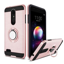 Voor LG Aristo 4 Plus Alcatel 3V 2019 Samsung A10e A20 3D-ring 360 graden Kickstand Nieuwste telefooncase Oppbag