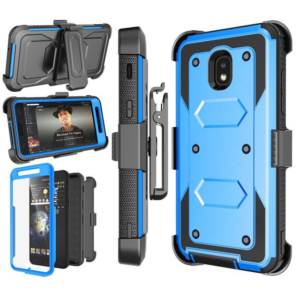 Para LG Aristo Stylo 4 Samsung Galaxy 2018 Funda con clip para cinturón con armadura resistente