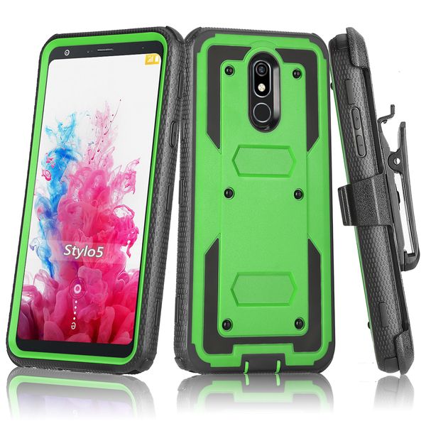 Coques de téléphone pour Motorola G 5G Stylus Power Pure Edge 2022 2011 Defender Holster Clip de ceinture Béquille rotative Heavy Duty Antichoc Intégré Protecteur d'écran