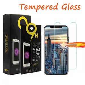 Para LG Escape Plus Fortune 2 Harmony 3 Moto G7 Supra Protector de pantalla de vidrio templado de cristal, película a prueba de explosiones con paquete de venta al por menor