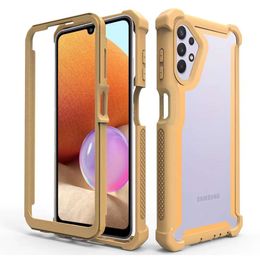 fundas de teléfono de acrílico transparente defensor para iPhone 15 13 12 Mini SE2 SE3 8 7 plus xr xs max samsung a13 a23 a33 a53 a73 a03 core a03s a03 pc híbrido grueso tpu edge 360 protector