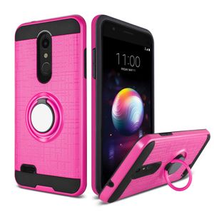 Voor LG Stylo4 Stylo 3 K10 2018 K20 Plus Aristo 2 3D-ring 360 graden Kickstand Nieuwste telefooncase