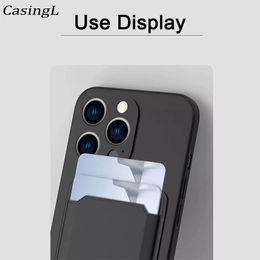 Pour LG V60 Case mince de luxe Portefeuille Carte de cartes de cartes à carte en silicone souple Silicone pour la coque LG V50 Thinq Protector