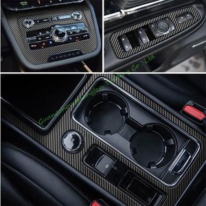 Autocollants 3D 5D en Fiber de carbone pour poignée de porte, panneau de commande Central intérieur, accessoire de style de voiture, pour Lincoln Corsair 2020 – 2022