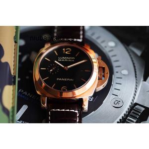Voor luxe heren horloges Mechanisch horloge Zwitserse automatische saffierspiegel 44 mm 13 mm geïmporteerd lederen horlogebandmerk Italië Sport 0unx