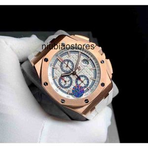 Pour les montres de luxe Mens Watch Mechanical Premium 04k 44 mm Chronographe automatique Brand Imperproof Designer Corrections de bracelet