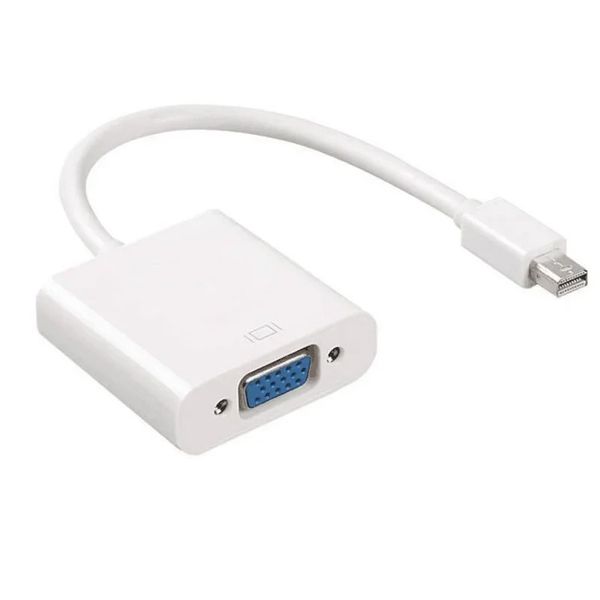 Para MacBook Air Pro Imac Mini Thunderbolt Mini DisplayPort Porth Port Mini DP a VGA Cable Adapter 1080p para HDTV Monitor