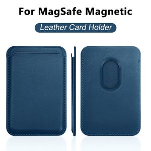 Magsafe – coque portefeuille magnétique en cuir, étui de téléphone pour iPhone 15 14 Pro Max 13 12 11 Mini XR XS Max 7 8 Plus, housse pour carte magnétique