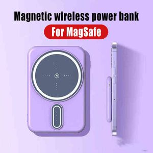 Para Magsafe Magnetic Wireless Power Bank Batería portátil externa para Iphone Pro Max Mini Battery Power Bank J220531