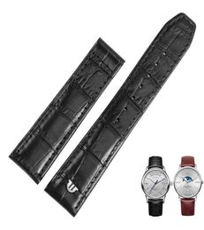 Pour Maurice Lacroix Eliros Watchband Band de bracelets de veau de première couche 20 mm 22 mm Brun Brown Verineuse Bande de montre en cuir 9386276