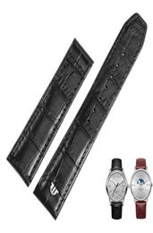 Pour Maurice Lacroix Eliros Watchband Band de bracelet de veau de première couche 20 mm 22 mm Brun Brown Veille de greffon en cuir véritable bande de montre 275406680