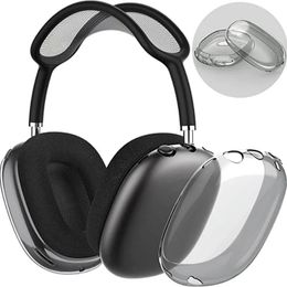 for Max Air Pro 2 3 2nd Generation Headband Headphone Accessories Transparent Solid Silicone Protective Case Headphones Cover Case