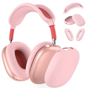 Para Airpods Max auriculares accesorios transparente TPU funda protectora de silicona sólida auriculares